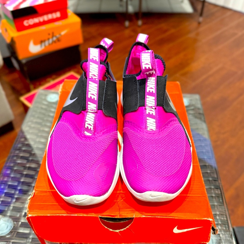 Nike Kids Flex Runner Pink Black Sneakers - Picture 3 of 3